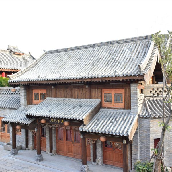 20*20cm Carreaux de toit bon marché de style ancien chinois en argile carreaux plats panneau carreaux auvents carreaux pour la maison chinoise