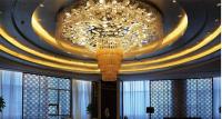Post Modern Style Custom Chandelier Hotel Lobby Business Center Large Crystal Luxury Round Water Drop Pendant LED Ceiling Light