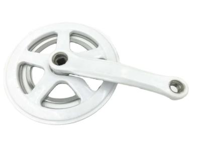 White Color 20 Inch Single Chain Wheel Crankset 40T 165MM Customization