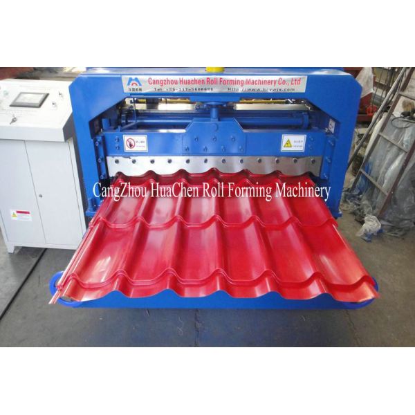 Алюминиевый крен рифленого листа формируя машину для плитки крыши 0,3 до 0.7mm