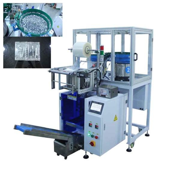 New Automatic Hardware Bolt Nail Screw Counting Toy Spare Parts Sachet Packing Machine With Two Vibrator Bowl