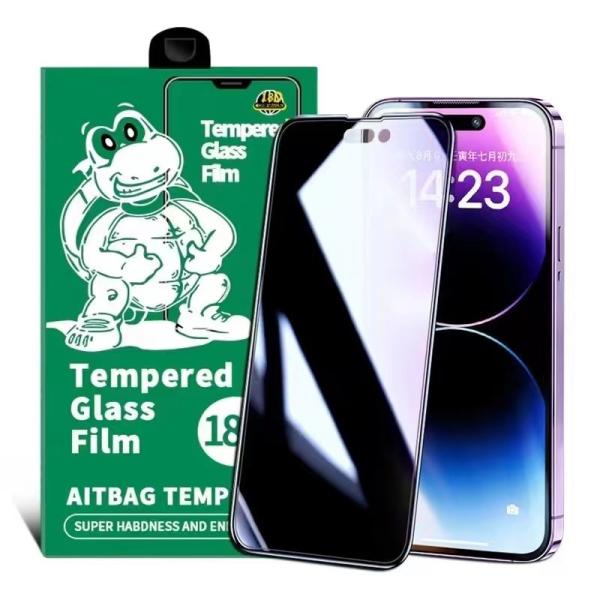 18D Turtle glass  Anti-SPY Airbag screen protector for iPhone 14 pro max OPPO RENO 8 PRO VIVO X80 PRO