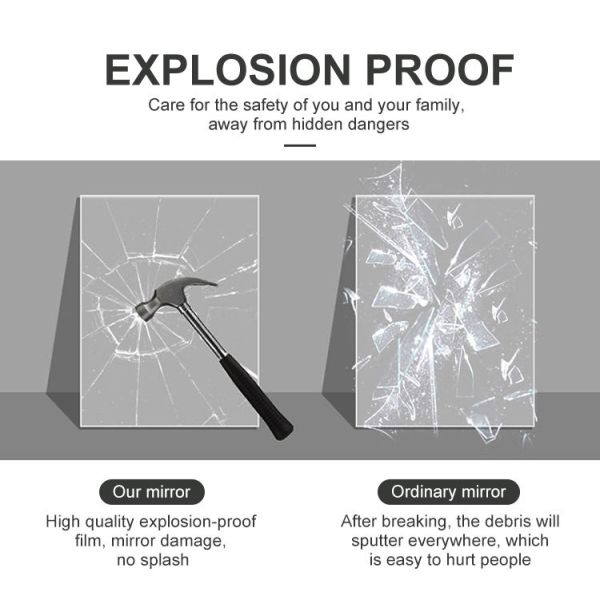 Hotel Modern Mirror Glass Irregular Shape Mirror Glass With Light