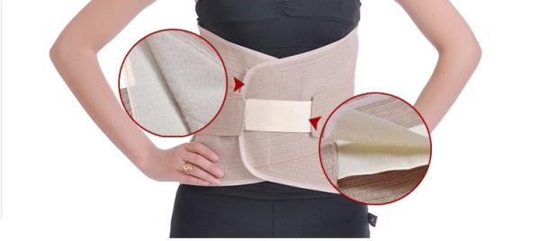Puissant respirable de couleur de Brown de protection de ceinture lombo-sacrée grise de soutien