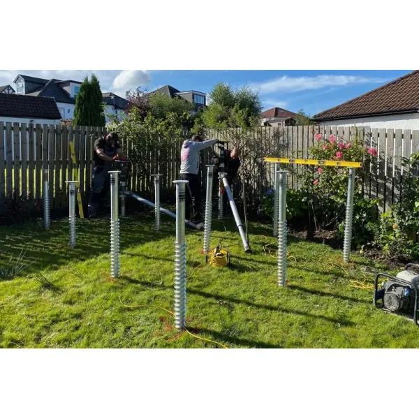 Lightweight Hot Dip Galvanized Steel Screw Anchors Steel Solar Energy System