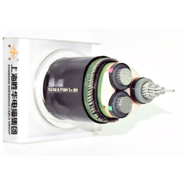 Кабель кабеля AL/XLPE/SWA/PVC MV YJLV32 8.7/15kV 3x300MM2 бронированный электрический бронированный алюминиевый