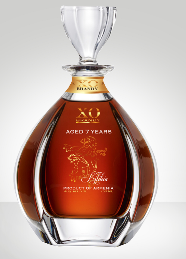 Clear Empty  XO, brandy ,  Vodka Liquor Gin Rum Tequila Whisky Brandy Spirit Glass Bottle With Solid Glass Stoppers