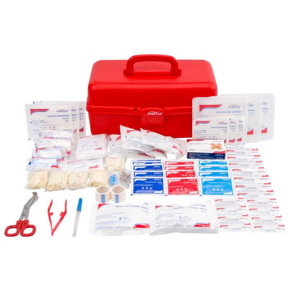 Plastic Workplace First Aid Kit Red ABS Trauma Tactical Emergency First Aid Kit Storage Box