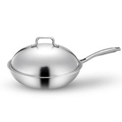 18/8 Stainless Steel Kitchen Non Stick Cooking Pot Wok With SS Lid