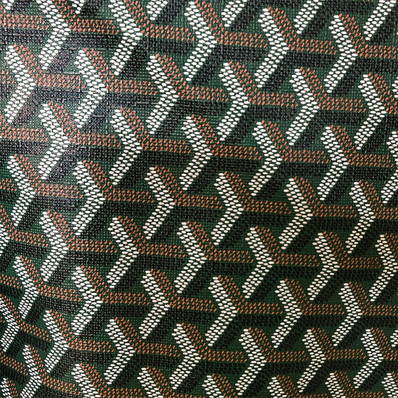 Имитированный Goyard стиль ПВХ кожи с щеткой основы для сумочки упаковки коробки телефонного чехла Декорации использования