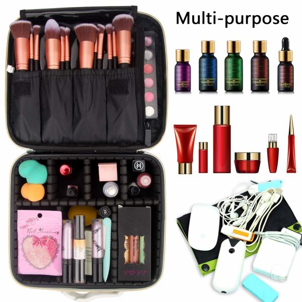 Marble Pattern Makeup Artist Organizer Bag W23cm