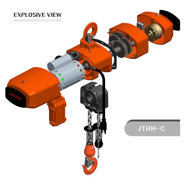 JTHH Electric Chain Hoist High-Power Motor and Modularized Electronic Control System for Safe Lifting