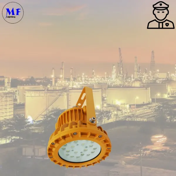 Atex Certified Explosion Proof Light IP66 Ik10 For Gas Station Oil Industry Chemical Plant  Zone 1 Zone 2 LNG