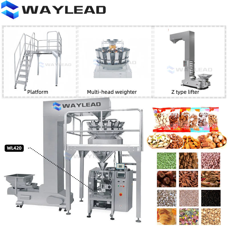 Multi-functional Single-layer Film Vertical Machine for Snack Processing Plants