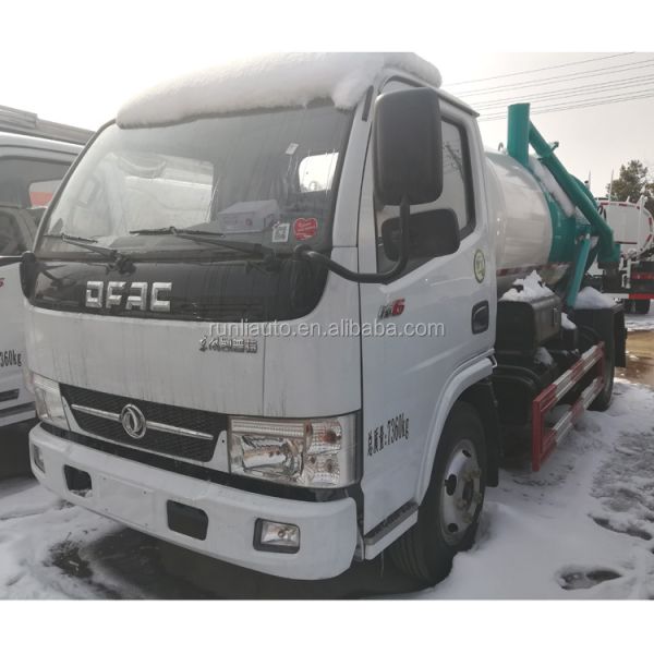Dongfeng Used Vacuum Sewage Truck 4x2 Suction Truck Euro 4 Diesel Fuel Type