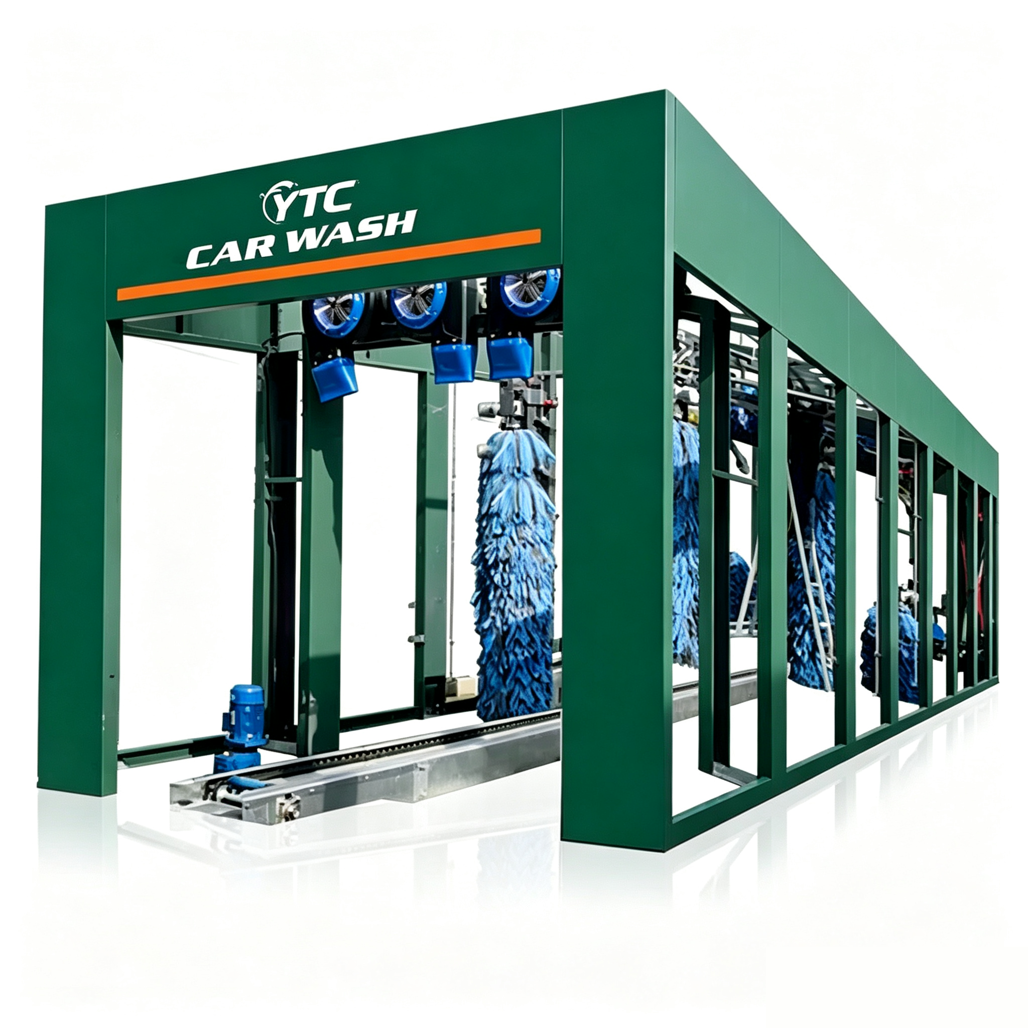 40KW Automatic Car Wash Tunnel Equipment 11000x3800x3000mm For Vehicle Cleaning