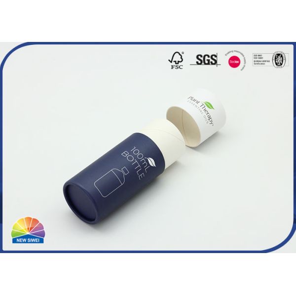 Пакет цилиндра терапией масла завода напечатал бумажную трубку с крышкой PVC