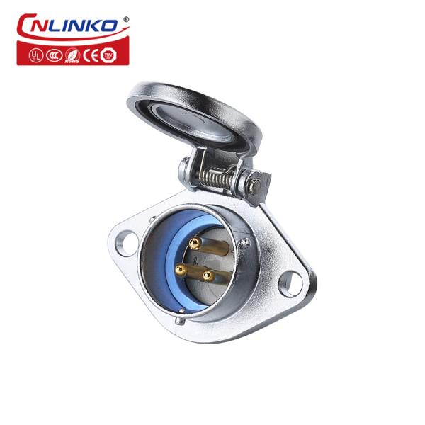 CNLINKO Waterproof Jack Shields E Bike Battery Power 3 Pole Cable Wire Connector Male 3 Pin and Female 5 Pin Plug Socket