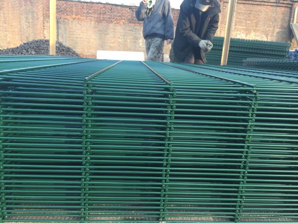 (manufacturer) Powder Coated Twin Wire Welded Mesh /Double Wire Mesh Fence Panels