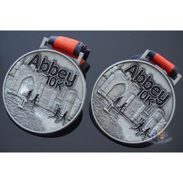 Custom Abbey 10k Marathon Swimming Sport Award Medals 3D Effect Model Medallion