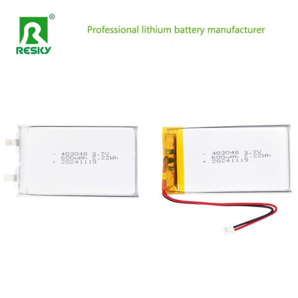 Lithium Ion Polymer Battery 403048 3.7V 600mAh 2.22wh Lipo Battery Cell For Pet Gps Tracker