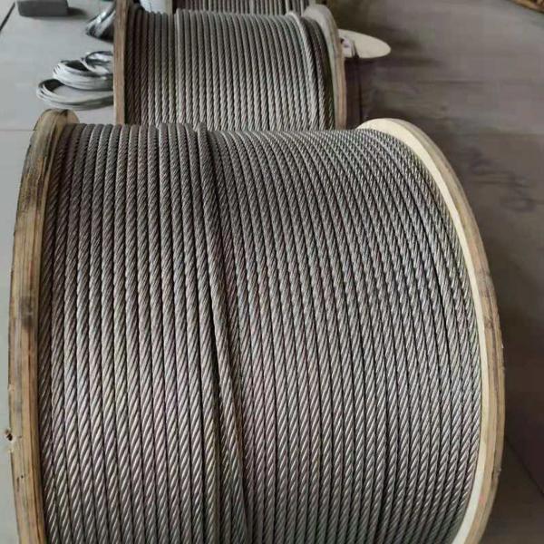 Tolerancia ± 1% T316 Cable de acero inoxidable cuerda de alambre 1x19 7x7 7x19 para balaustradas