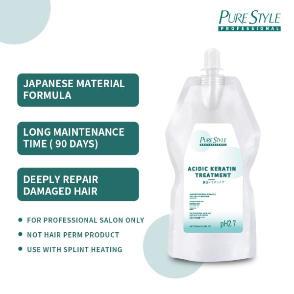 Masque capillaire de traitement à la kératine acide, huile cuite brésilienne, lotion pour permanente