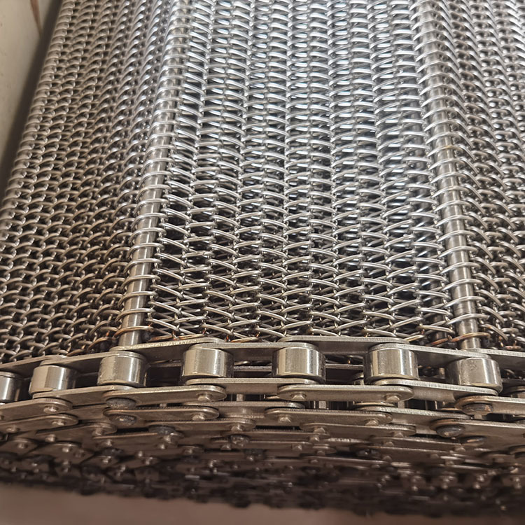 304 Stainless Steel Drying Oven Mesh Conveyor Belt Anti Corrosion Balanced Weave Wire Belt