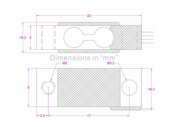 Smallest Load Cell 2kg 3kg 5kg 10kg Smallest Beam Type Weight Sensor