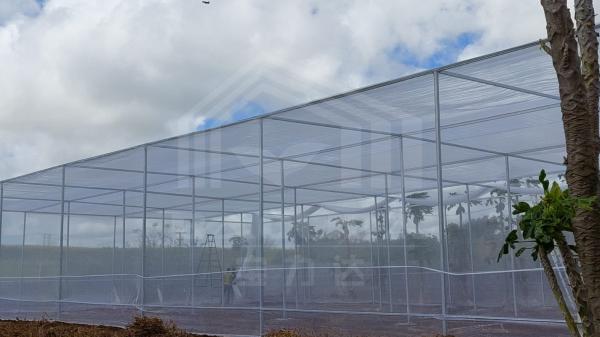 Temperature Controlled Rectangle Light controlled Greenhouse with Shading System