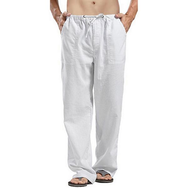 Men's Anti-pilling Cargo Sweatpants Autumn Waterproof Pants with Flat Front Style