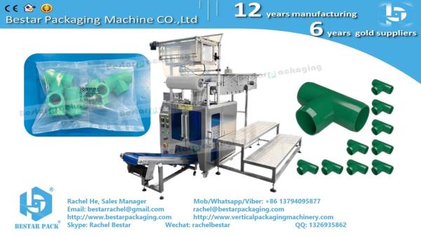 Pipe fittings automatic counting packaging machine