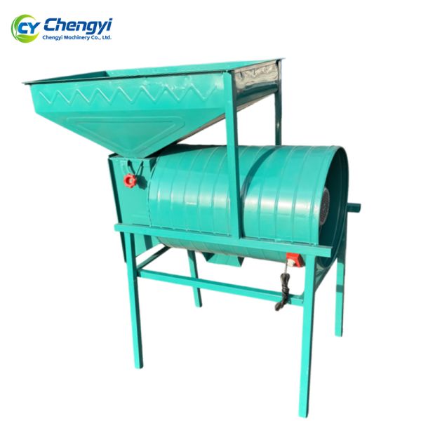 Gasoline Grain Blower Seed Cleaning Machine For Off Grid Farm Diesel Motor Use