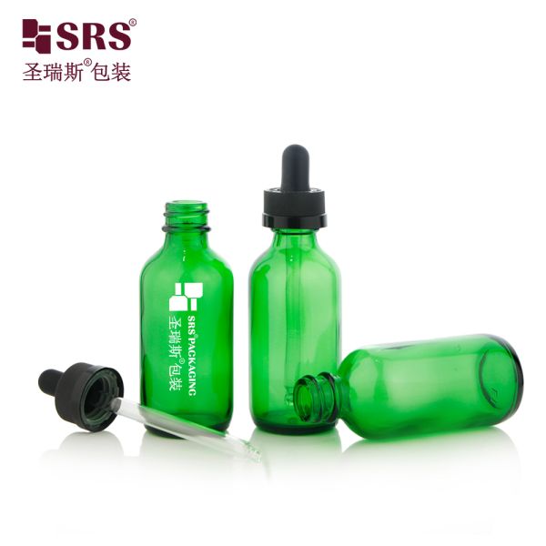 30ml 60ml Hot Selling Glass Dropper Bottle with Child Resistant Cap for Skincare Serum Oil