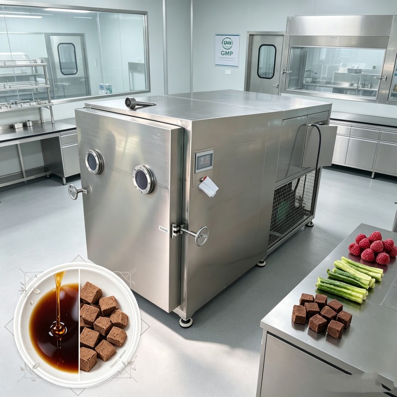 13 Layers Vegetable freeze dryer with overall size 3800 1700 2000 mm designed to maintain vegetable nutrition and flavor