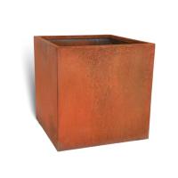 Couleurs personnalisables de jardin de Corten de planteur de la taille carrée en acier extérieure RAL de boîte