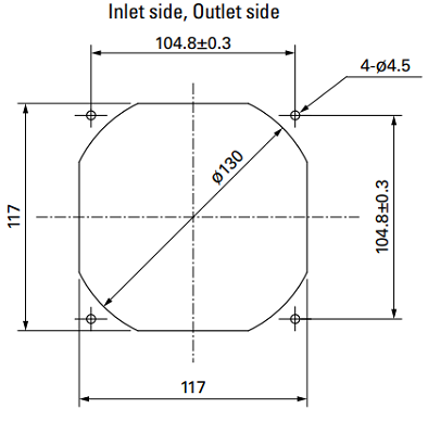 Waterproof Grade IP68 DC Axial Cooling Fan Aluminium Alloy Frame