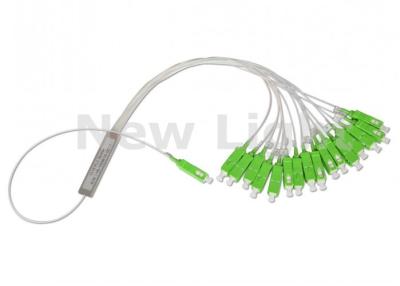 O divisor do PLC da caixa negra do ABS 1*16/acoplador óticos da fibra ótica com 3.0mm entrou o cabo