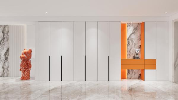 Custom Orange And Hanyu White Basement Storage Solution Stainless Steel