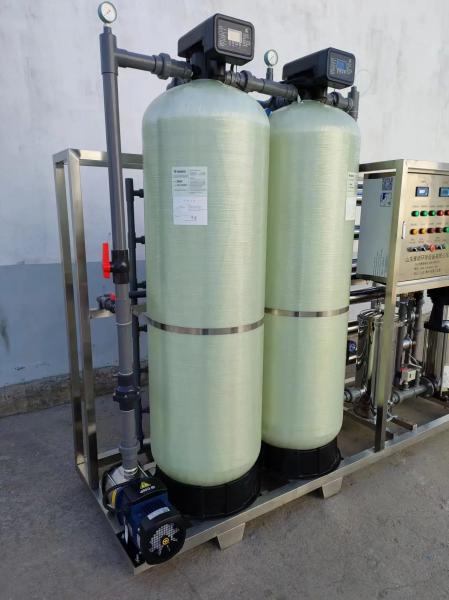 4TPH 5.5kW-380-415V 2xFRP Tanks Brackish Water Reverse Osmosis Water Plant