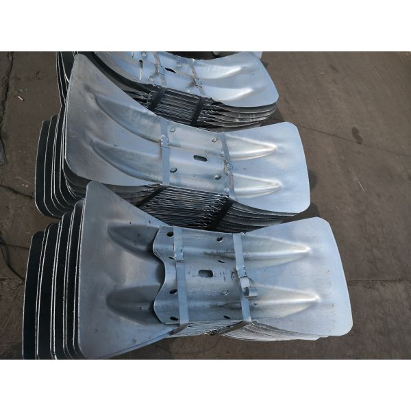 Специализированные горячее погружение оцинкованный решетка рыбьего хвоста конечные крылья для безопасности на дорогах