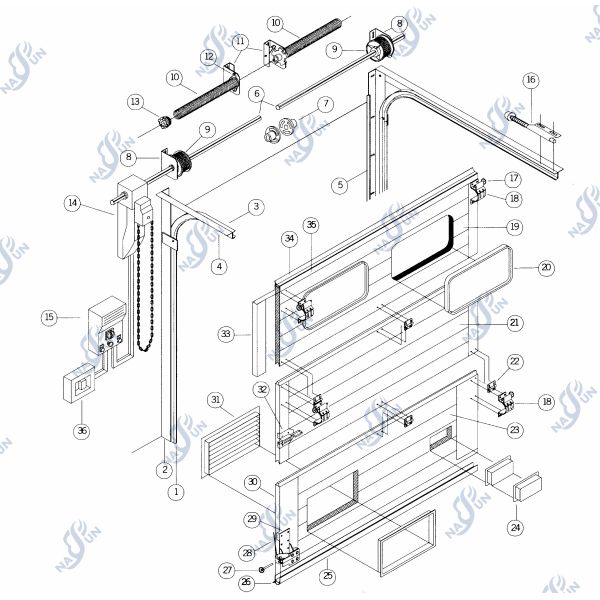 Дверь стандартного подъема автоматическая промышленная секционная изолировала секционную толщину дверей 40mm гаража