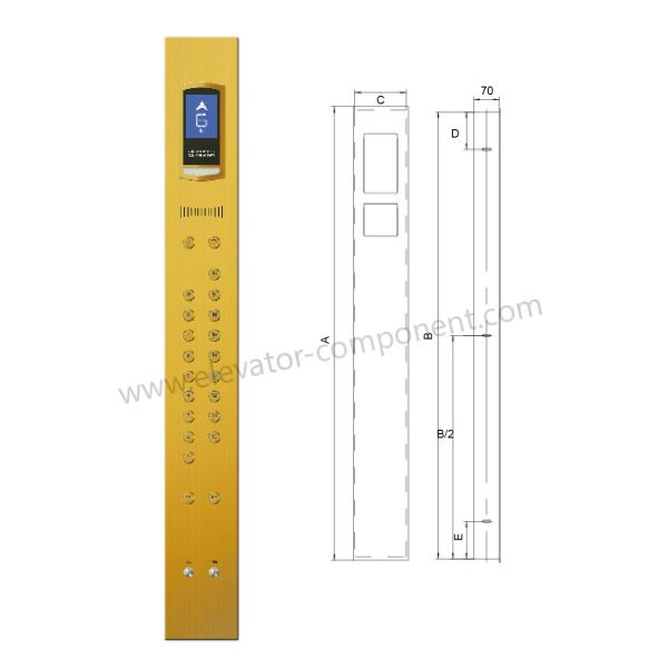 Customizable Elevator Cop Lop / Elevator Cop Buttons , Lift Parts And Fittings