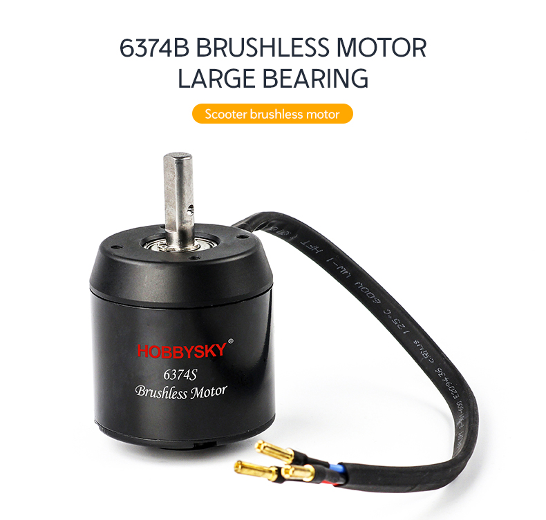 Factory&Customizable &Balanced Brushless 6374 Motor W/Hall Sensor for Electric Scooter E-Bike Surfboard Skateboard Longboard CNC