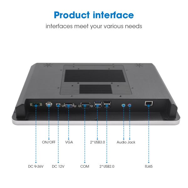 Win 10/11 Linux Industrial Touch Panel PC 2GB/4GB/8GB Memory Resolution 1920*1080 Storage SSD