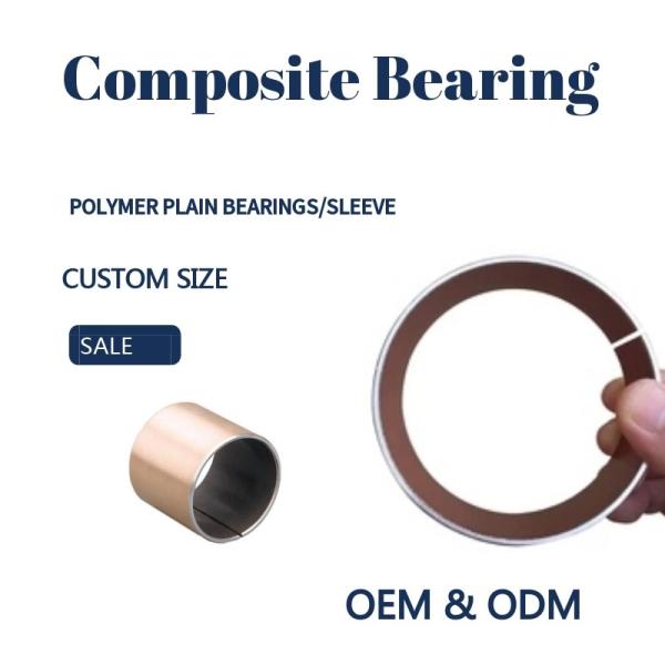 Polymer Plain Bearings Types Composite Self-Lubricating Red  Bushing Without Pb