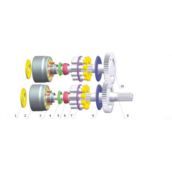 Комплекты для ремонта запасных частей Кат320К Кат322К гидронасоса экскаватора гусеницы СБС140 СБС120