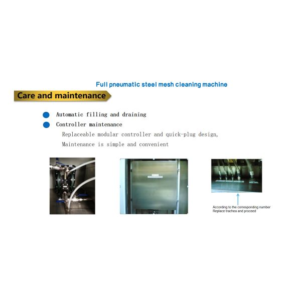 Machine de nettoyage de treillis en acier pneumatique complet 400 à 600 L/min Consommation d'air