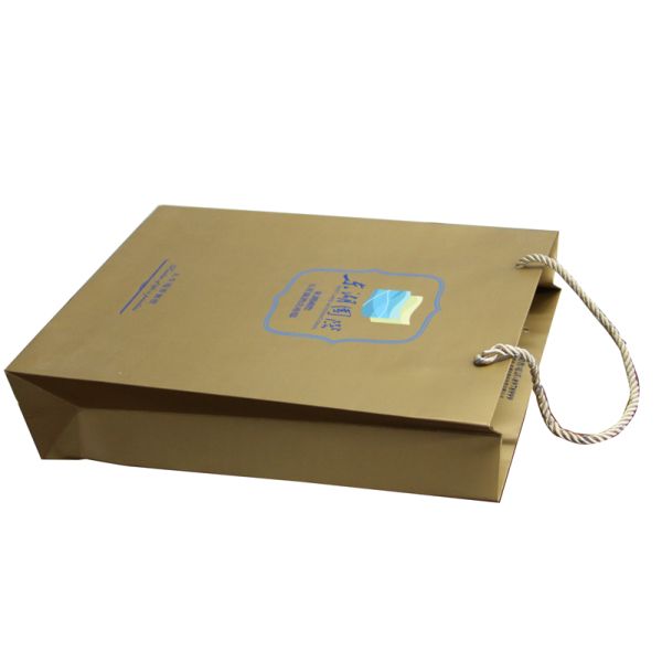 Hot Stamp 230gsm UV Logo Paper Carrier Bag Matt Lamination for advertising