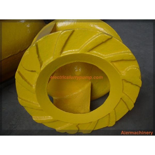 Wear Resistant Centrifugal Slurry Pump Impeller High Chrome cast iron, rubber parts